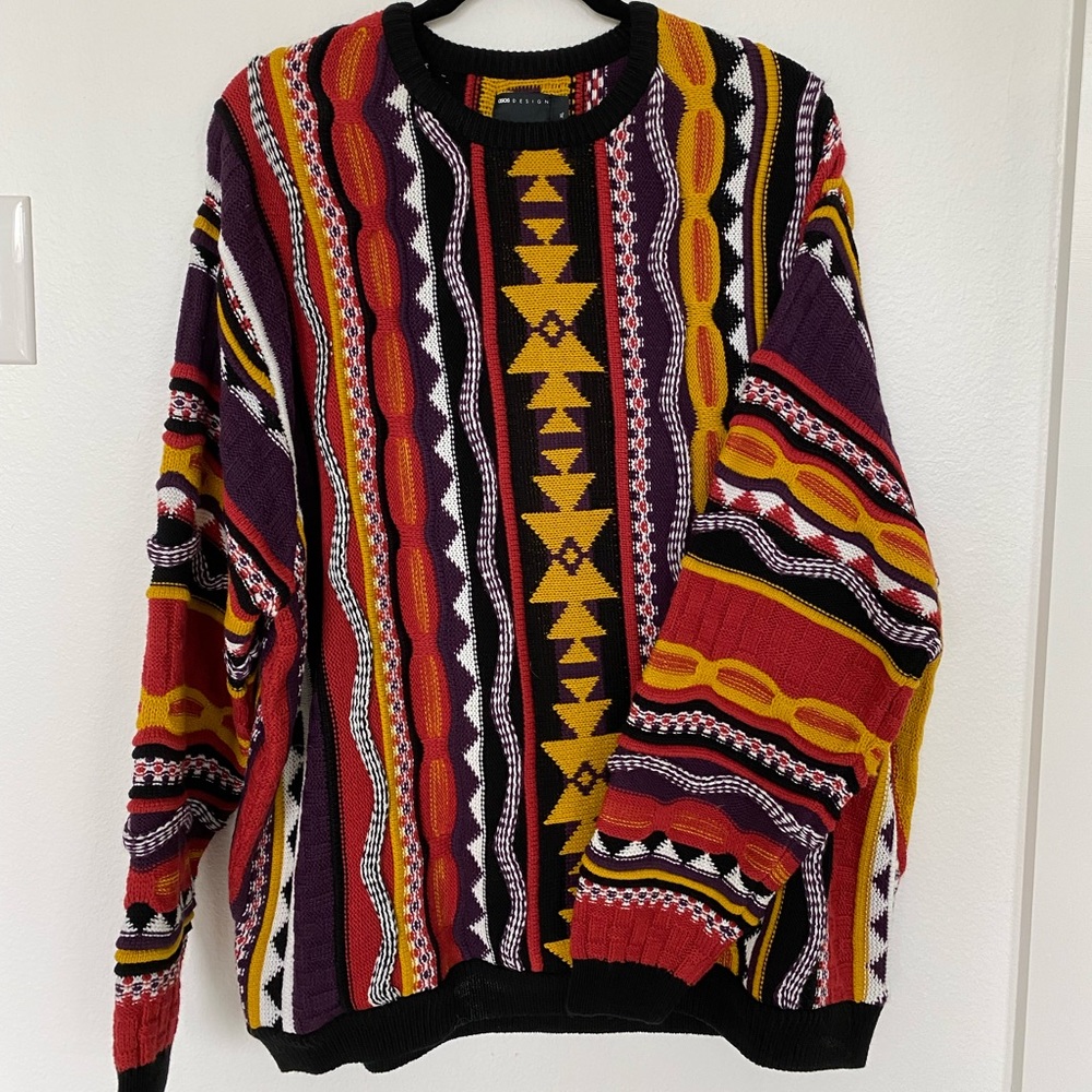 Funky ASOS Crewneck multi-colored Sweater